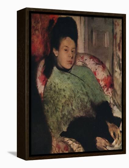 'Portrait of Elena Carafa', c1875-Edgar Degas-Framed Premier Image Canvas