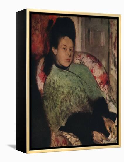 'Portrait of Elena Carafa', c1875-Edgar Degas-Framed Premier Image Canvas