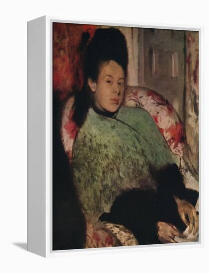 'Portrait of Elena Carafa', c1875-Edgar Degas-Framed Premier Image Canvas