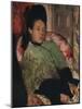 'Portrait of Elena Carafa', c1875-Edgar Degas-Mounted Giclee Print