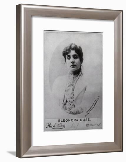 Portrait of Eleonora Duse, c.1898-null-Framed Giclee Print