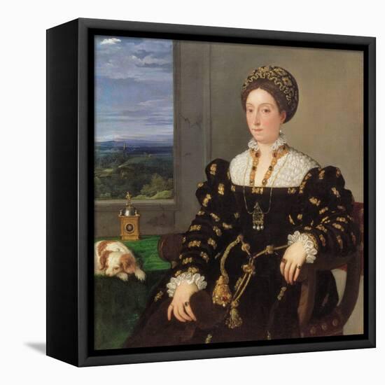 Portrait of Eleonora Gonzaga Della Rovere, 1536 (Oil on Canvas)-Titian (c 1488-1576)-Framed Premier Image Canvas