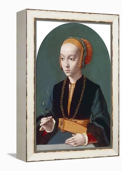 Portrait of Elisabeth Bellinghausen, 1538-39-Bartholomaeus Bruyn-Framed Premier Image Canvas