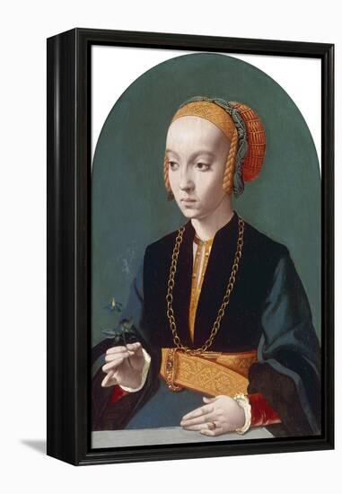 Portrait of Elisabeth Bellinghausen, 1538-39-Bartholomaeus Bruyn-Framed Premier Image Canvas