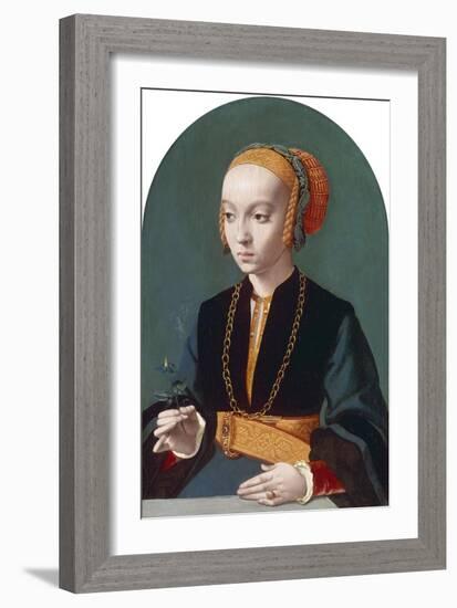 Portrait of Elisabeth Bellinghausen, 1538-39-Bartholomaeus Bruyn-Framed Giclee Print