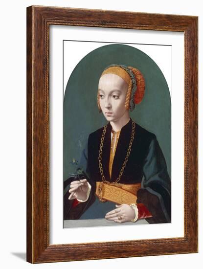 Portrait of Elisabeth Bellinghausen, 1538-39-Bartholomaeus Bruyn-Framed Giclee Print