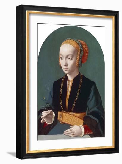 Portrait of Elisabeth Bellinghausen, 1538-39-Bartholomaeus Bruyn-Framed Giclee Print