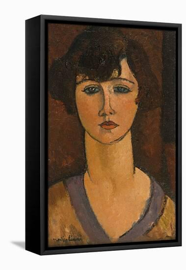 Portrait of Elisabeth Fuss-Amore-Amedeo Modigliani-Framed Premier Image Canvas