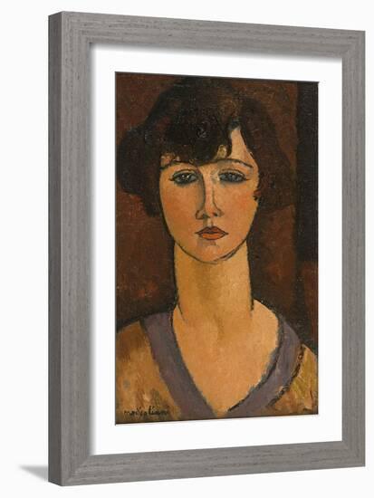 Portrait of Elisabeth Fuss-Amore-Amedeo Modigliani-Framed Giclee Print