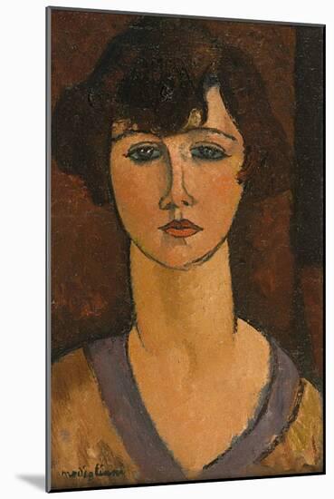 Portrait of Elisabeth Fuss-Amore-Amedeo Modigliani-Mounted Giclee Print