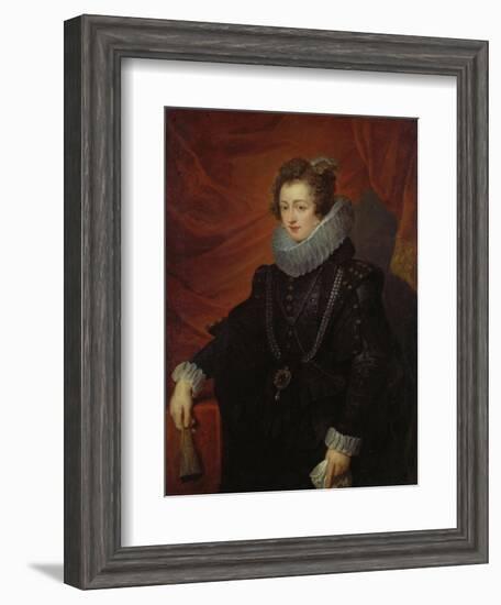 Portrait of Elisabeth of Bourbon (Queen of Spain)-Peter Paul Rubens-Framed Giclee Print