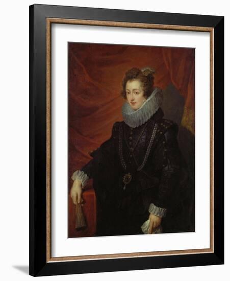 Portrait of Elisabeth of Bourbon (Queen of Spain)-Peter Paul Rubens-Framed Giclee Print