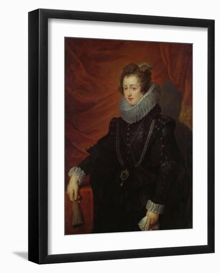 Portrait of Elisabeth of Bourbon (Queen of Spain)-Peter Paul Rubens-Framed Giclee Print