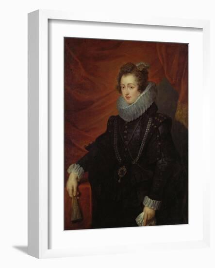 Portrait of Elisabeth of Bourbon (Queen of Spain)-Peter Paul Rubens-Framed Giclee Print