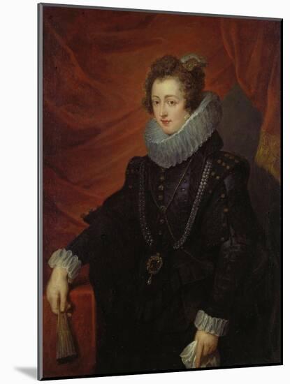 Portrait of Elisabeth of Bourbon (Queen of Spain)-Peter Paul Rubens-Mounted Giclee Print