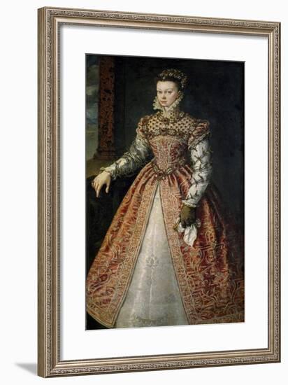 Portrait of Elisabeth of Valois-null-Framed Giclee Print