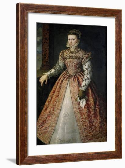 Portrait of Elisabeth of Valois-null-Framed Giclee Print