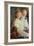 Portrait of Elizabeth and Charles Williamson with Their Pet Dog-Antonio Mancini-Framed Giclee Print