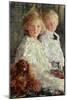 Portrait of Elizabeth and Charles Williamson with Their Pet Dog-Antonio Mancini-Mounted Giclee Print