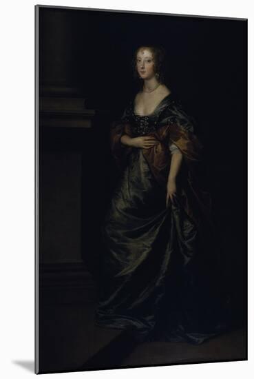 Portrait of Elizabeth Cecil, Countess of Devonshire, C.1639-Sir Anthony Van Dyck-Mounted Giclee Print