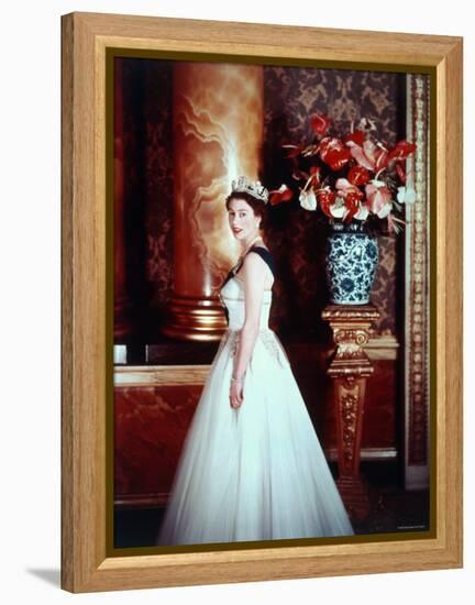 Portrait of Elizabeth II, Born 21 April 1926-Cecil Beaton-Framed Premier Image Canvas