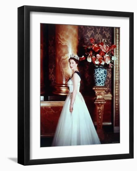 Portrait of Elizabeth II, Born 21 April 1926-Cecil Beaton-Framed Photographic Print