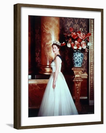 Portrait of Elizabeth II, Born 21 April 1926-Cecil Beaton-Framed Photographic Print