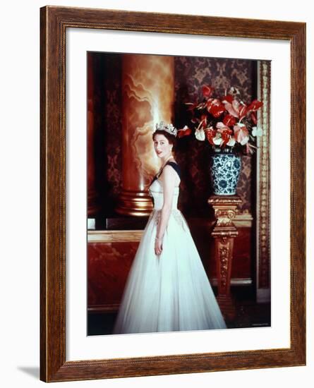 Portrait of Elizabeth II, Born 21 April 1926-Cecil Beaton-Framed Photographic Print