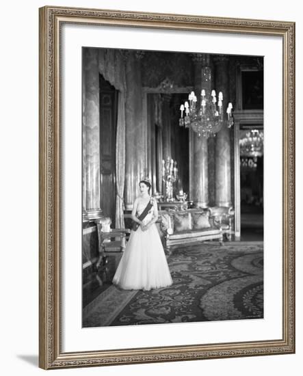 Portrait of Elizabeth II, Born 21 April 1926-Cecil Beaton-Framed Photographic Print