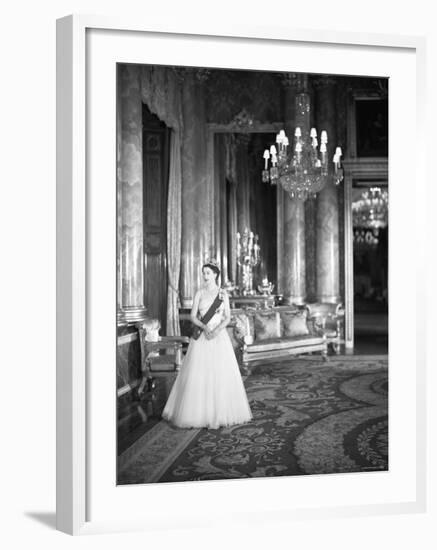 Portrait of Elizabeth II, Born 21 April 1926-Cecil Beaton-Framed Photographic Print