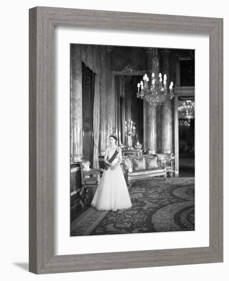 Portrait of Elizabeth II, Born 21 April 1926-Cecil Beaton-Framed Photographic Print