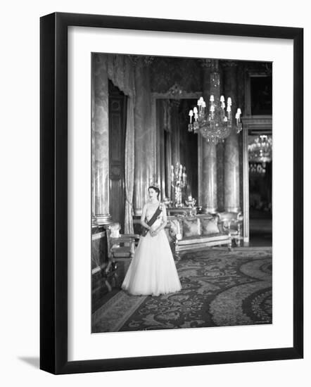 Portrait of Elizabeth II, Born 21 April 1926-Cecil Beaton-Framed Photographic Print