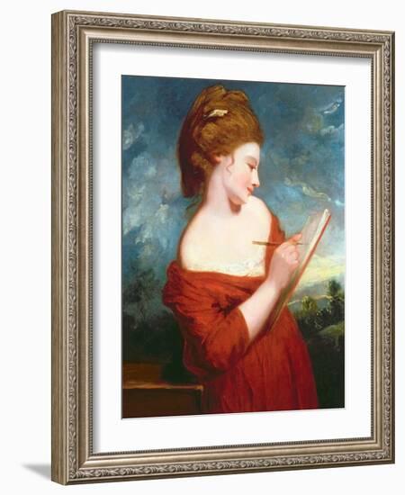 Portrait of Elizabeth Johnson, C.1780-Sir Joshua Reynolds-Framed Giclee Print