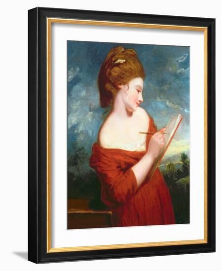 Portrait of Elizabeth Johnson, C.1780-Sir Joshua Reynolds-Framed Giclee Print