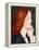 Portrait of Elizabeth Siddal, in Profile to the Right-Dante Gabriel Rossetti-Framed Premier Image Canvas