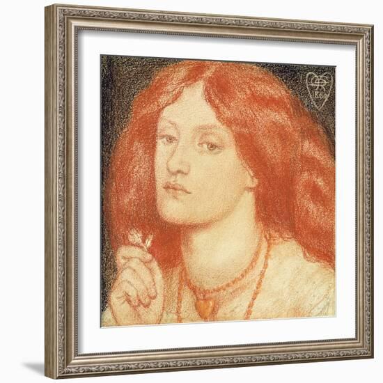 Portrait of Elizabeth Siddal-Dante Gabriel Rossetti-Framed Giclee Print