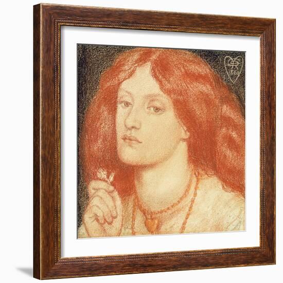 Portrait of Elizabeth Siddal-Dante Gabriel Rossetti-Framed Giclee Print