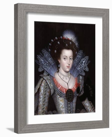 Portrait of Elizabeth Stuart, Queen of Bohemia-null-Framed Giclee Print