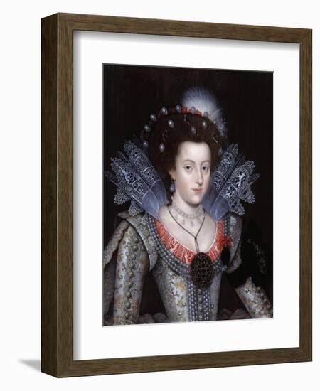 Portrait of Elizabeth Stuart, Queen of Bohemia-null-Framed Giclee Print