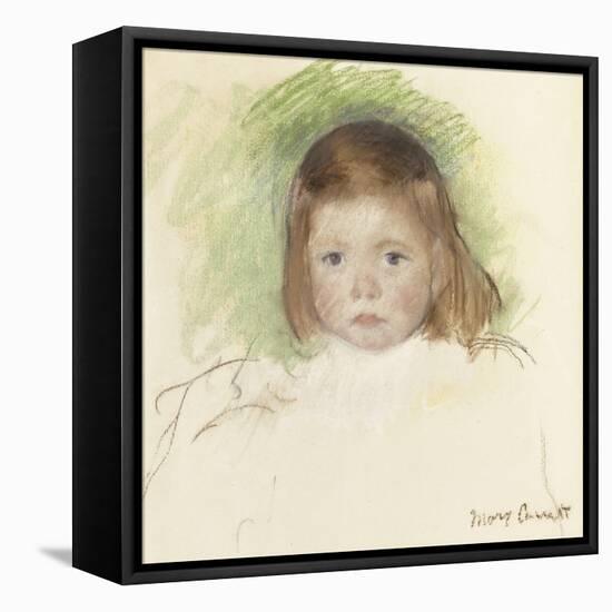 Portrait of Ellen Mary Cassatt (Pastel on Paper Mounted on Paperboard. 36.2 X 35.9Cm.)-Mary Cassatt-Framed Premier Image Canvas