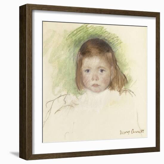 Portrait of Ellen Mary Cassatt (Pastel on Paper Mounted on Paperboard. 36.2 X 35.9Cm.)-Mary Cassatt-Framed Giclee Print