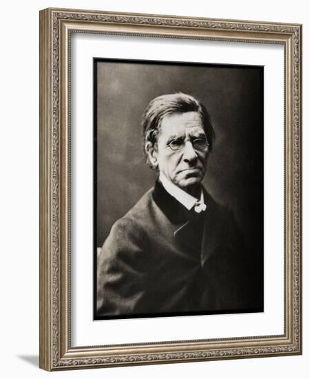 Portrait of Emile Littre (1801-1881), French lexicographer and philosopher-French Photographer-Framed Giclee Print