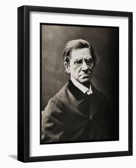 Portrait of Emile Littre (1801-1881), French lexicographer and philosopher-French Photographer-Framed Giclee Print