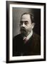 Portrait of Emile Zola (1840-1902) French writer-French Photographer-Framed Giclee Print