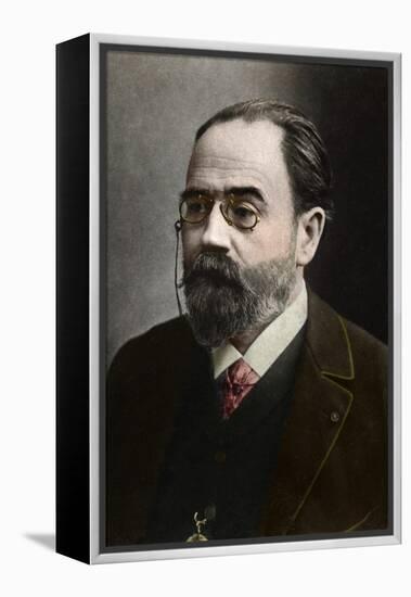 Portrait of Emile Zola (1840-1902) French writer-French Photographer-Framed Premier Image Canvas