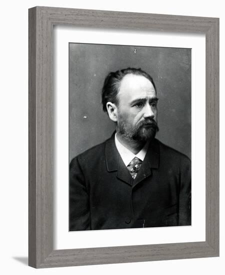 Portrait of Emile Zola (1840-1902)-Paul Nadar-Framed Photographic Print