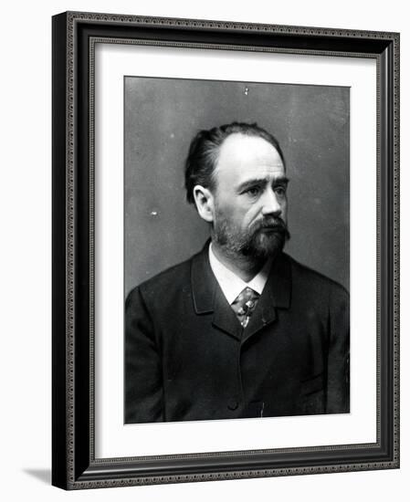 Portrait of Emile Zola (1840-1902)-Paul Nadar-Framed Photographic Print