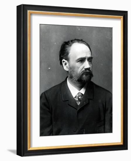 Portrait of Emile Zola (1840-1902)-Paul Nadar-Framed Photographic Print