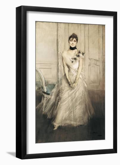 Portrait of Emiliana Concha De Ossa-Giovanni Boldini-Framed Art Print