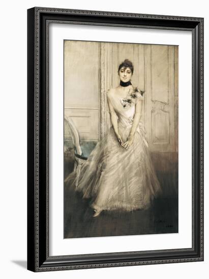 Portrait of Emiliana Concha De Ossa-Giovanni Boldini-Framed Art Print